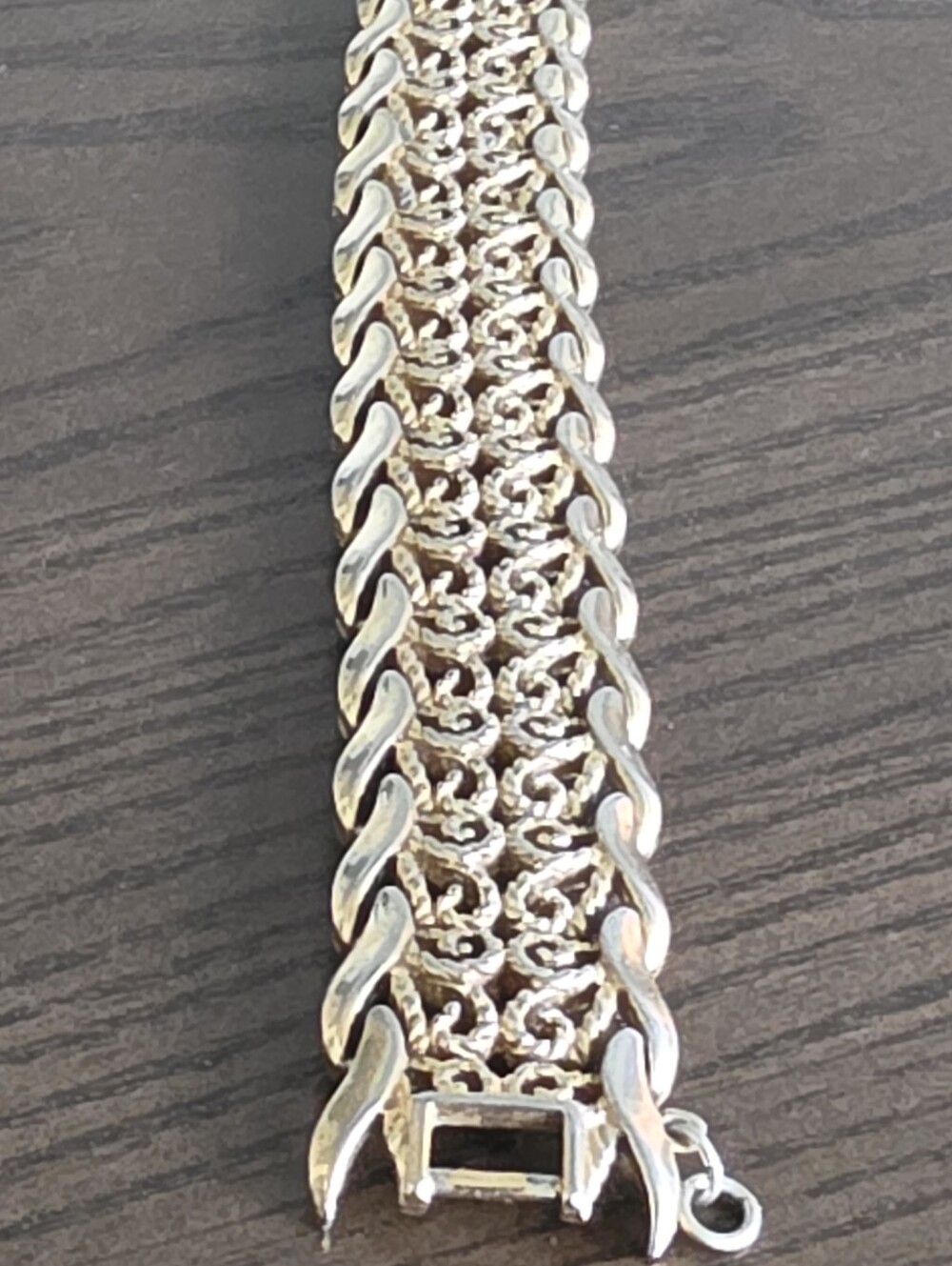 Monet Two-Tone Gold and Silver Filigree Link Bracelet - Picture 3 of 8